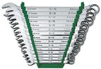 SK Professional Tools 86255 15-Piece 12-Point Fractional Regular Long Combination Wrench Set - SuperKrome Finish, Set of 15 Chrome Wrenches Made in USA
