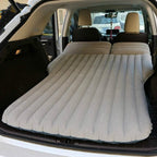RSQJ Car Travel Bed,Inflatable Bed,SUV FlocCar Inflatable Bed Trunk Inflatable Bed Self-Driving Car Supplies (Color : Beige)