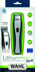 Wahl Li Vario Hair Trimmer Black / Silver Including 2 Combs Genuine