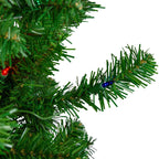 7' Pre-Lit Norfolk Spruce Artificial Christmas Tree, Multi Lights