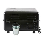 Ranger Pellet Grill Smoker Tabletop Electric Cast Iron Griddle Black