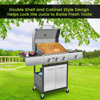 34000 BTU Liquid Propane Grill with 3-Burner,Temperature Display