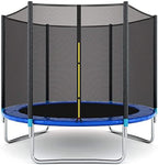 Trampoline on Clearance, Upgraded 8-Feet Kids Outdoor Trampoline with Safety Enclosure Net and Ladder, Heavy-Duty Round Trampoline for Indoor or Outdoor Backyard, Capacity 250lbs, L3722