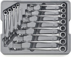 GEARWRENCH 12 Pc. 12 Pt. XL X-Beam Ratcheting Combination Wrench Set, Metric - 85888
