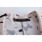 women's cat print blouse