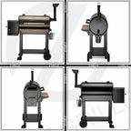 2021 Model Pellet Grill BBQ Smoker Outdoor CooZPG-550C