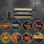 2021 Model Pellet Grill BBQ Smoker Outdoor CooZPG-550C