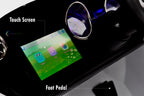 12V Mercedes AMG SL65 Ride on power electric ONE SEATER car For ONE Kid with MP4 Touch Screen Remote Control LED lights MP3 - White