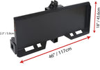Universal 3 Point Attachment Adapter Adjustable Width Lift Arms From 8" to 43" For Skid Steer Trailer Hitch Front Loader Case