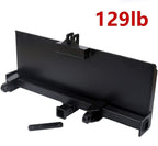 Universal 3 Point Attachment Adapter Adjustable Width Lift Arms From 8" to 43" For Skid Steer Trailer Hitch Front Loader Case