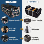 Deosk Trunk Organzier and Storage with 6 Big Pocket,Car Accessories for Women/Men 50L Waterproof Polyester for Car/SUV/Minivan/Truck(Medium, Triangle)