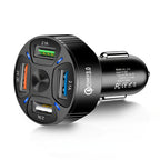 4 In 1 USB Car Charger, 4 Ports Fast Charger Adapter Mini Cigarette Lighter, USB, And Phone Fast Charger