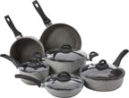BALLARINI Parma 10-pc Nonstick Pots and Pans Set, Dutch Oven, Made in Italy, Forged Aluminum