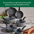 BALLARINI Parma 10-pc Nonstick Pots and Pans Set, Dutch Oven, Made in Italy, Forged Aluminum