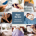 Bare Home Sandwashed Bedding Duvet Cover - Queen Size - Premium 1800 Ultra-Soft Brushed Microfiber - Easy Care (Queen, Sandwashed Fog)