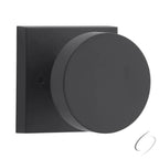 Reserve Contemporary Satin Black Square Bed/Bath Door Knob