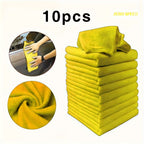 10 PCS Microfiber Car Cleaning Towel Automobile Motorcycle Washing Glass Household Cleaning Small Towel