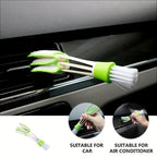 2-in-1 Air Conditioning Outlet Vent Brush Internal Cleaning Tools Interior Multi-purpose Dust Cleaner For Car