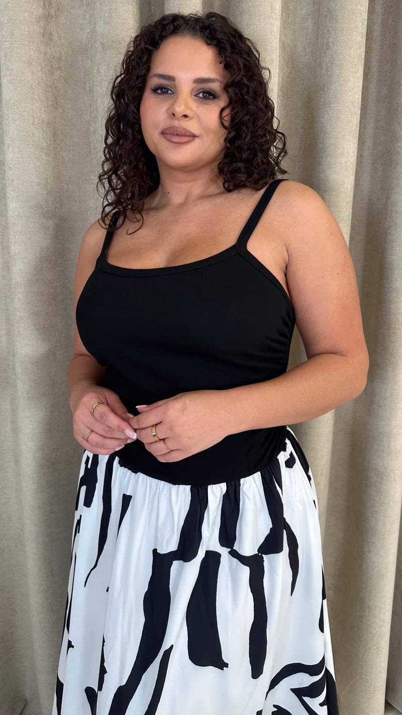 Jersey Cami Maxi Dress Mono
