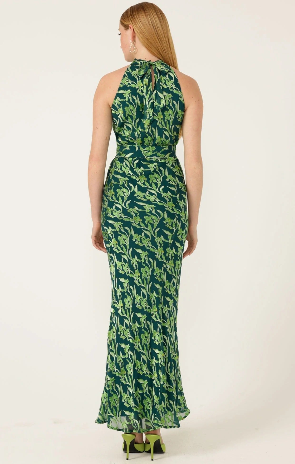 PRISCILLA HALTER BIAS DRESS